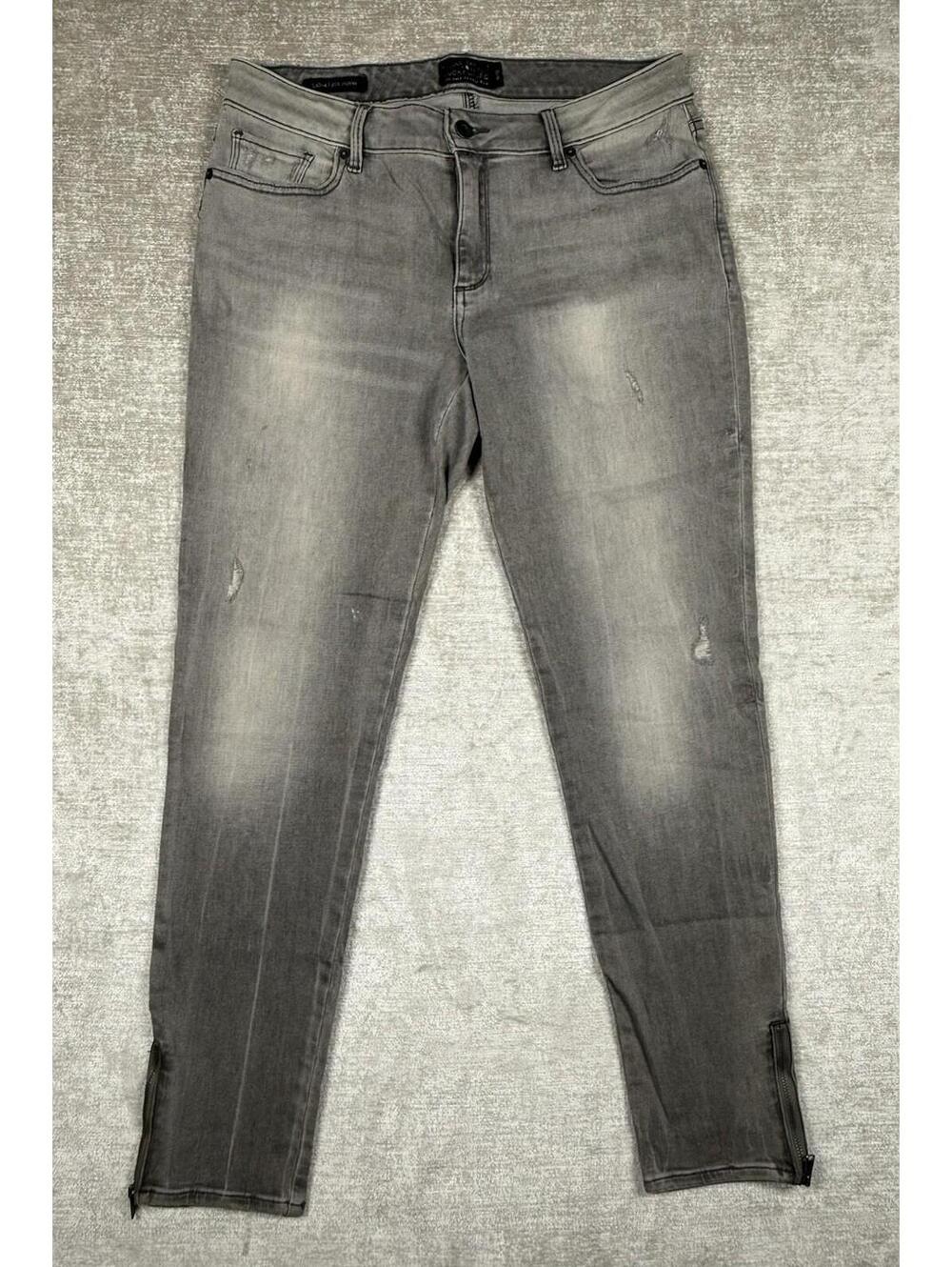 Lucky Jeans Sasha Super Skinny Women Gray Light Size 14 (32x27) Distressed *Read